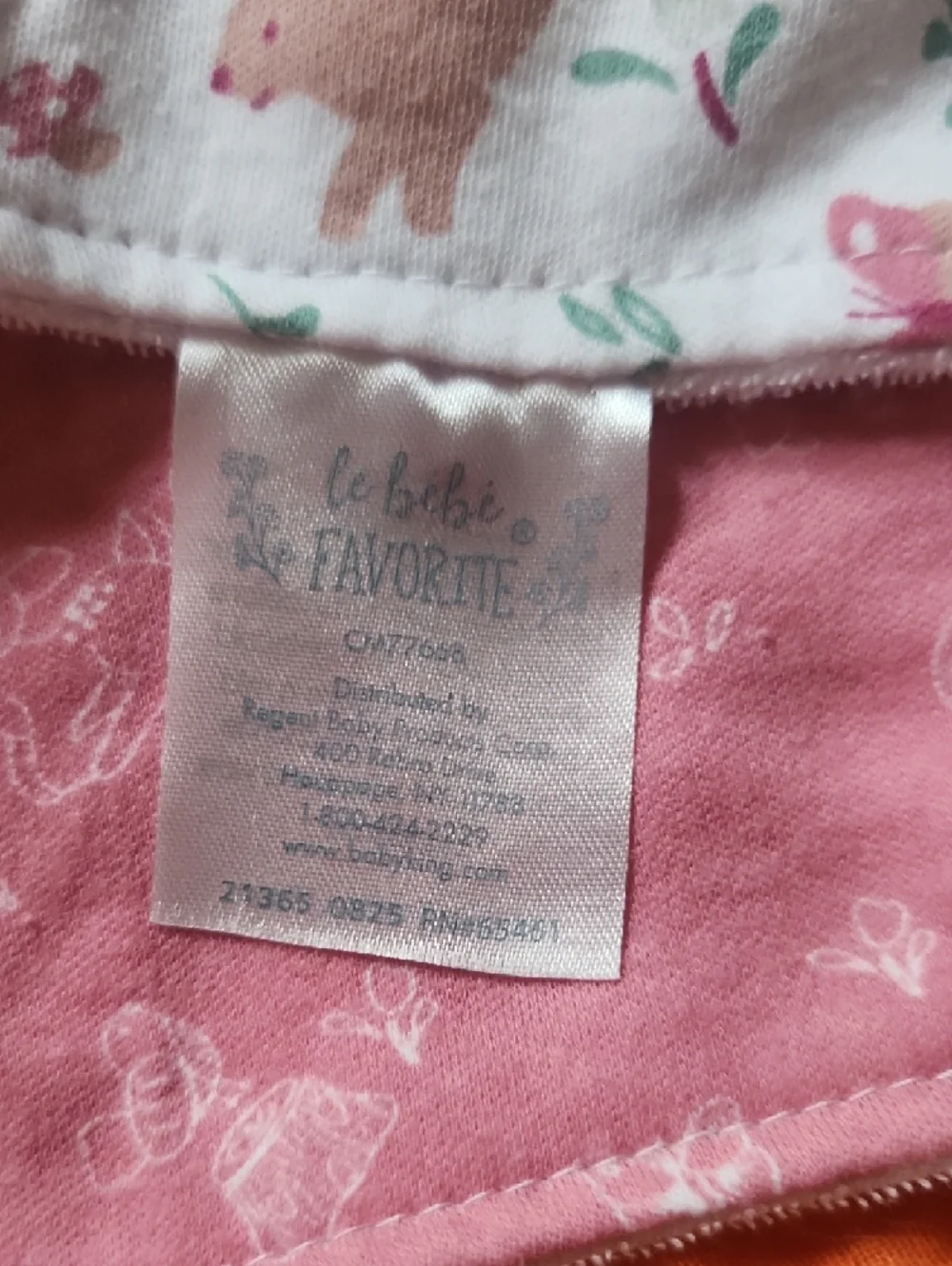Woodland Friends Baby Bandana Bibs - Pink & Cream Set